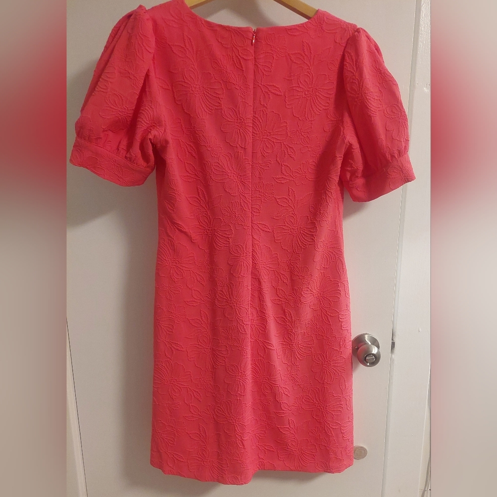 Tommy Hilfiger Coral Puff Sleeve Mini Dress - Picture 5 of 8